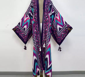 Purple Aztec Kimono